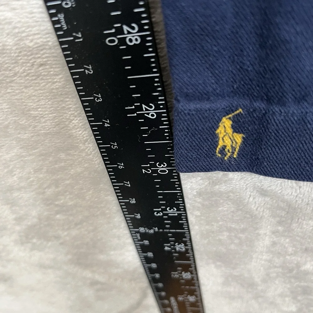 Polo Ralph Lauren Pajama Pants Mens L Navy Blue All Over Print Pony Drawstring